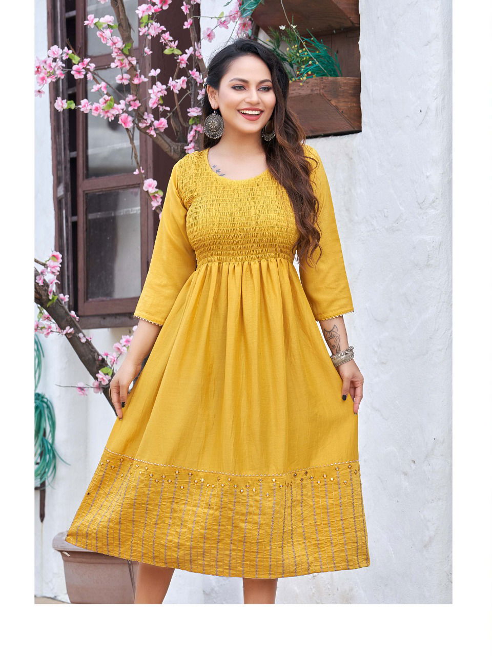 Rung Tulsi Fancy Ethnic Wear Designer Anarkali Kurtis Collection